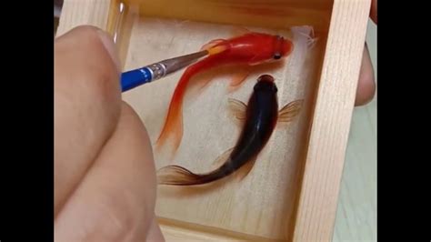 The Making Of Two Koi Fish D Resin Painting YouTube