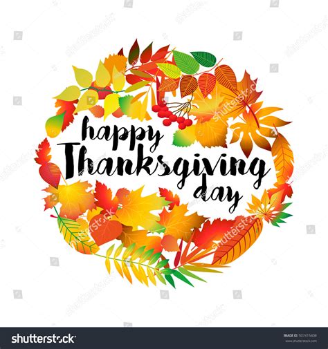 Happy Thanksgiving Day Illustration Thanksgiving Day Card