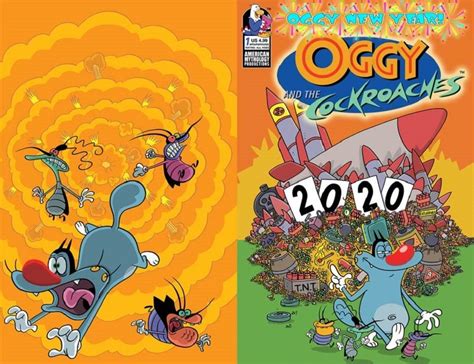 Oggy And The Cockroaches Oggy New Year 1c American Mythology Comic