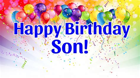 We may have given you lots of birthday presents over the years, but they happy birthday to our wonderful son! 140+ Birthday Wishes for Son - Quotes, Messages, Greeting ...