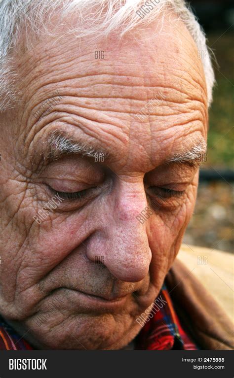 Sad Old Man Image And Photo Bigstock