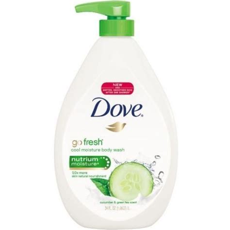 Dove Go Fresh Cool Moisture Body Wash 34 Ounce 4 Per
