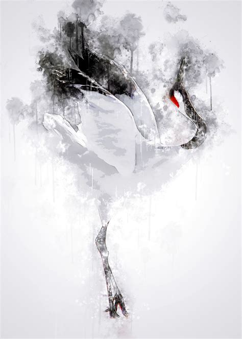 Japanese Red Crowned Crane Poster By Cornel Vlad Displate