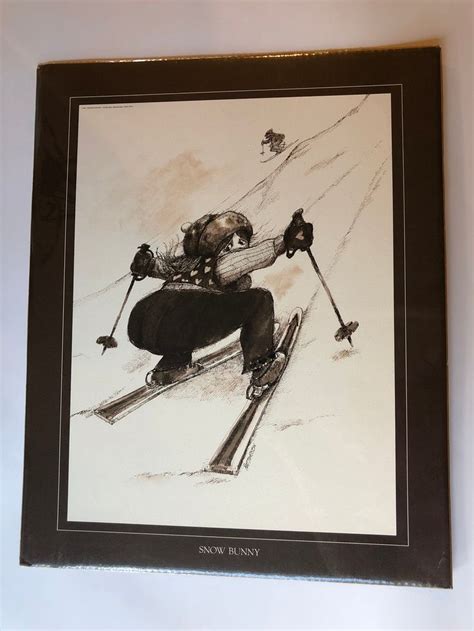 Vintage Gary Patterson Ski Print Titled Snow Bunny Etsy Ski Print Gary Patterson Snow Bunnies