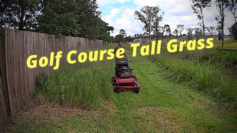 Mowing Overgrown Tall Thick Grass For Fun Youtube