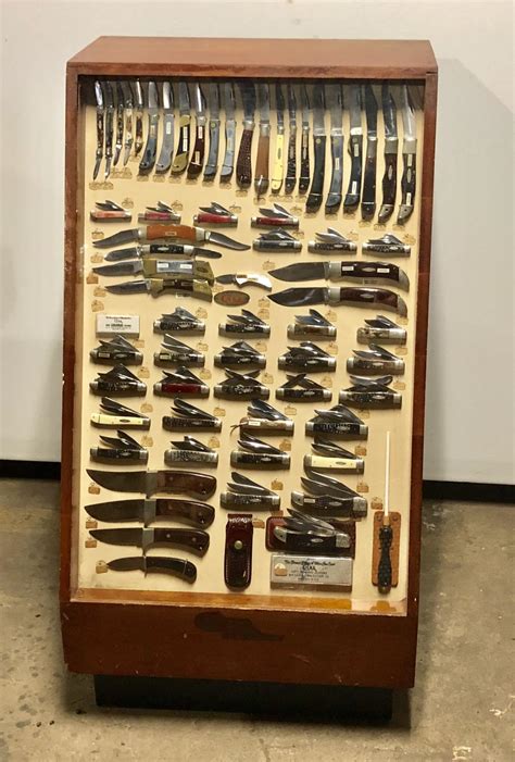 Lot Rare Original Vintage Case Knife Store Display With All Original