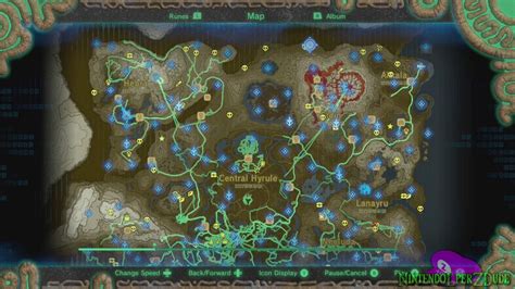 The Legend Of Zelda Breath Of The Wild My Heros Path Full Map