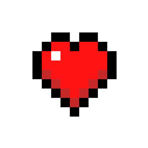Pixilart Minecraft Heart By Drawmaniac