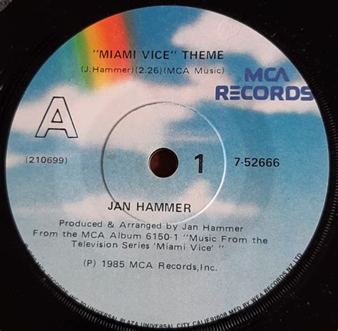 jan hammer miami vice theme 1985 vinyl discogs