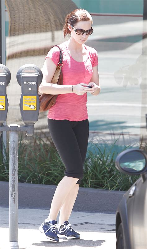 Emily Blunt In Tights At A Gym In Beverly Hillsemily Blunt Porn