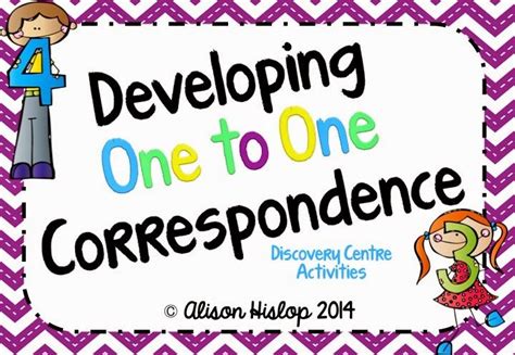 Developing One To One Correspondence Math Activities Preschool