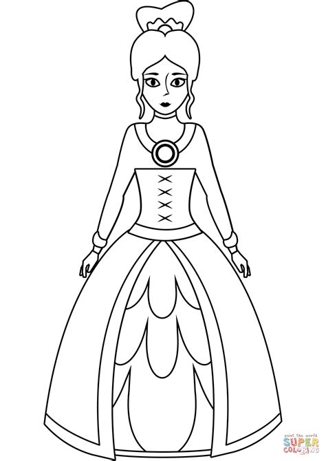 Розмальовка Принцеса Розмальовки для дітей друк онлайн