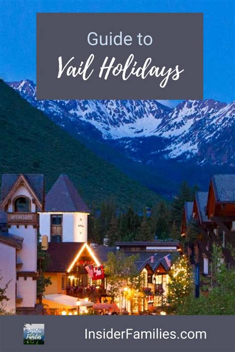 Holidays In Vail Insider Families