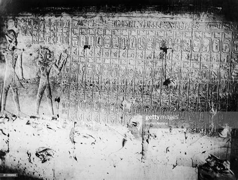 The Abydos King List Or Abydos Table On The Walls Of The Temple Of News Photo Getty Images