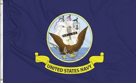Aimto 3x5 Ft Us Navy Flag Double Sided Bright Colors And