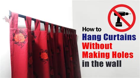 How To Hang Curtains Without Making Holes In The Wall Drill Machine Is