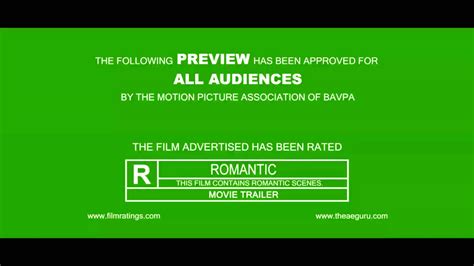 Youtube: MWngNnTM1dM - MPAA Preview Screen--Romantic *HD* : TheAEGuru1 ...