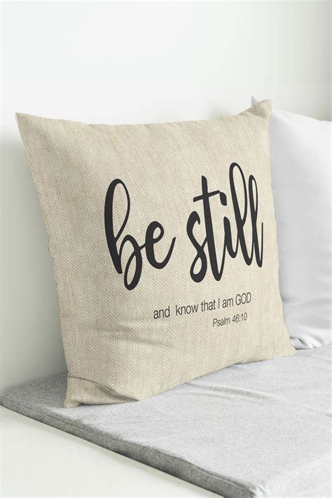 Be Still And Know Pillow Christian Pillows Memory Pillows Pillows