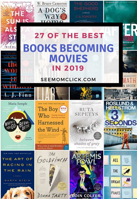 Books Becoming Movies 2019 Books To Film 2019