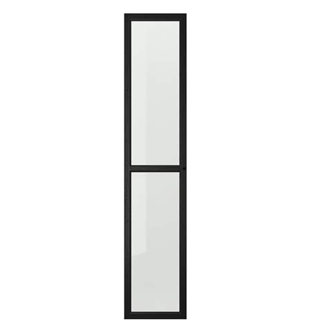 Oxberg Glass Door Black Oak Effect 40x192 Cm 1534x7558 Ikea