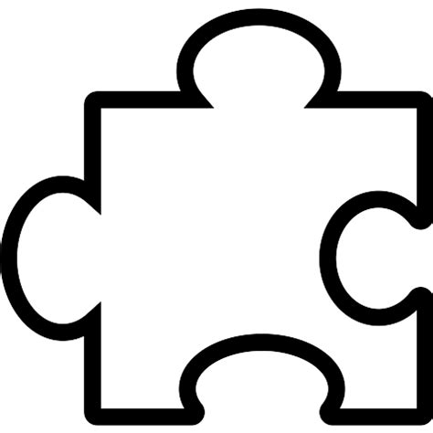 Show the world that you love. Puzzle Piece Outline Vector SVG Icon - SVG Repo