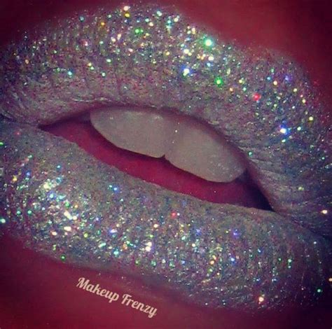 Silver Sparkle Lips Cores Para Lábios Lábios Com Glitter Lábios