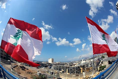 Lebanon Port And Flags Sat 7 Uk