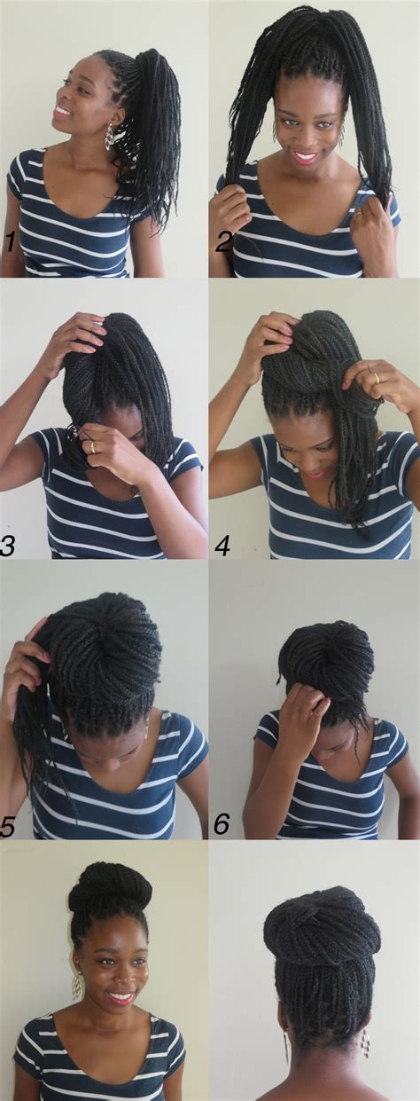 How to do a messy bun with fine hair the key to getting a messy bun with fine hair is volume, volume, oh, and more volume. 10 Instructions Directing You on How to Style Box Braids