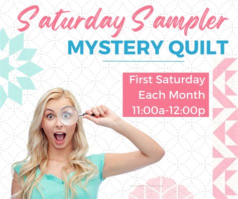 Saturday Sampler 2024 Mystery Quilt