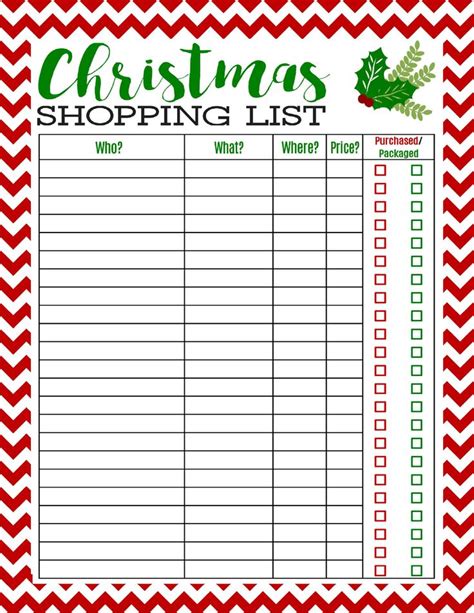 Freebie Printable Christmas Shopping List Mom Real Christmas Shopping List Christmas List