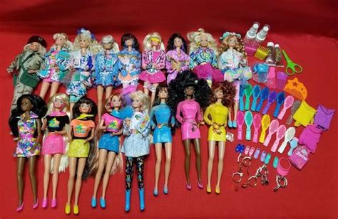 Vintage S Barbie Doll Lot Of With Outfits And Accessories