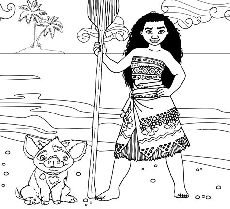 Disney Moana Coloring Pages Coloring Pages
