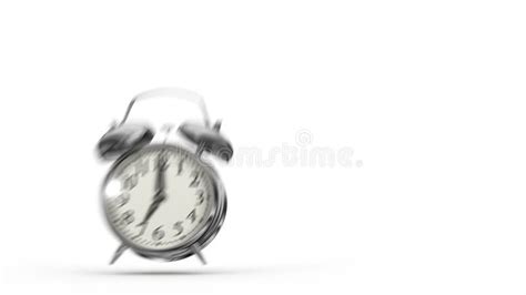 Bouncing Alarm Clock 3d Animation Stock Footage Video Of Chrome