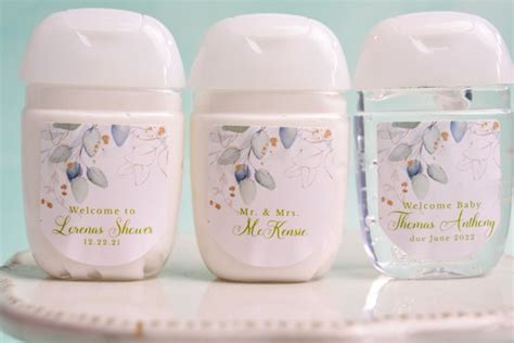 Personalized Baby Shower Favors Cosmetic Favors Vintage Hand Lotion
