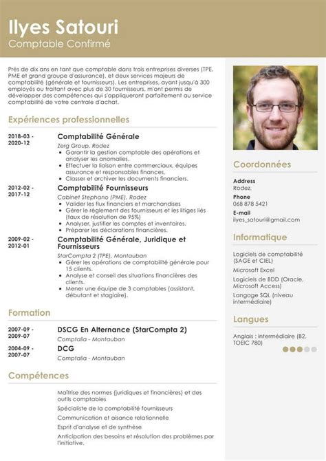 Exemple De Cv Comptable D Butant Confirm Comp Tences