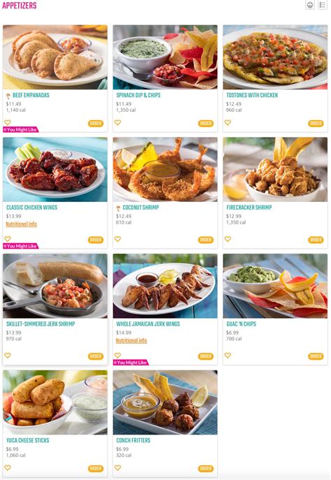 Bahama Breeze Charleston Sc Menu Updated July 2022