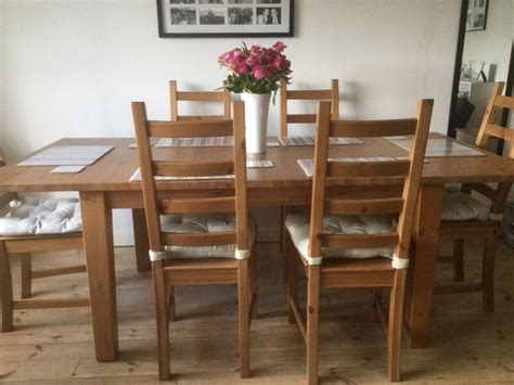 Top sellers most popular price low to high price high to low top rated products. Ikea Stornas Pine extending dining table and 6 chairs RRP ...