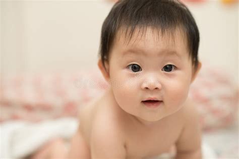 Cute Chinese Baby Girl Portrait Stock Image Image Of Face Smile