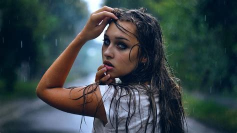 Girl In Rain Hd Girls 4k Wallpapers Images Backgrounds