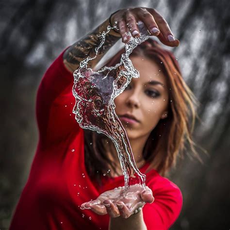 Photographer Captures “water Bender” Turning Liquid Into Sculptures Between Her Hands Water