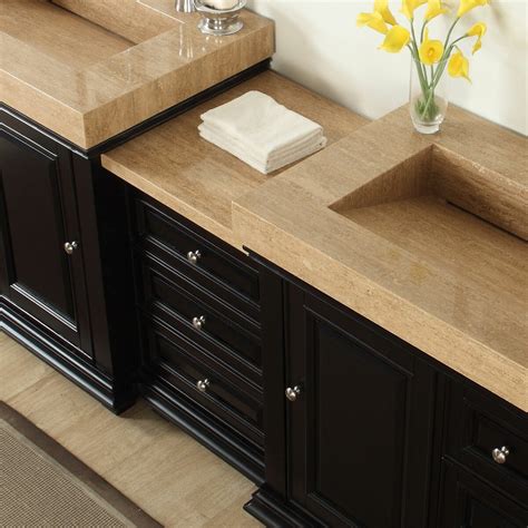 Silkroad Exclusive 90 Double Sink Modern Bathroom Vanity Set And Reviews