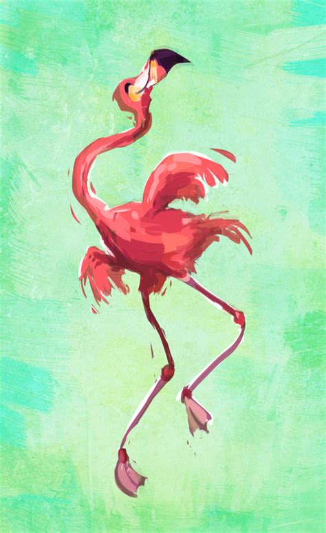 Simini Blocker Dancing Flamingo