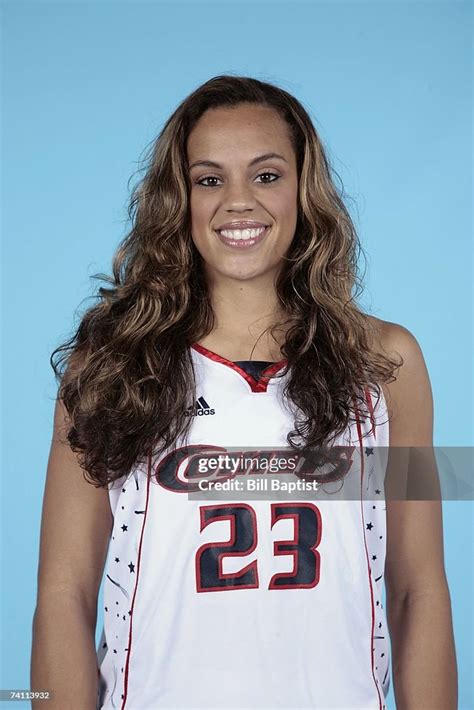 Amber Metoyer Of The Houston Comets Poses During Wnba Media Day On