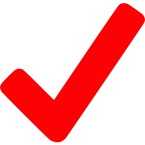 Red Check Mark  Clipart Best