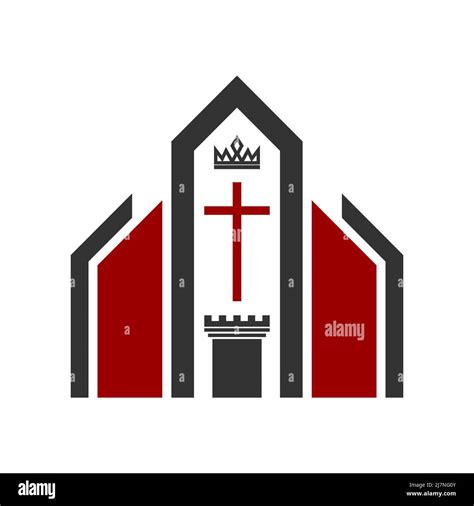 Christian Illustration Church Logo The Church Is The Place Of Worship