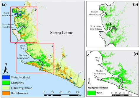 A Spatial Distribution Of The Four Land Cover Classes Across The
