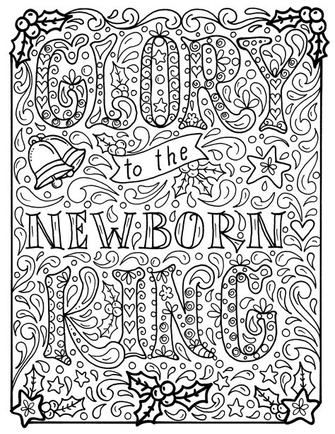 Christian Christmas Printable Coloring Pages - Lautigamu