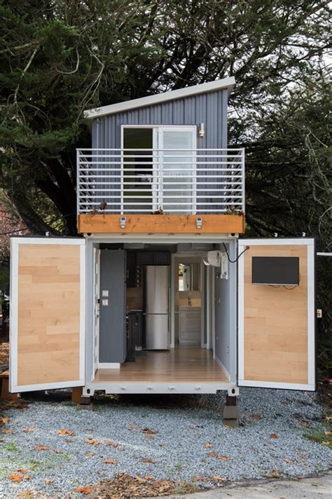 Two bedroom houses for sale. Two-Story Shipping Container Tiny House For Sale
