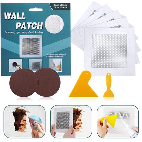 8 By 8 Drywall Repair Patch Wall Patch Repair Kit Self Adhesive