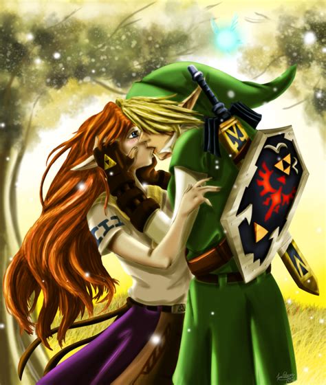 Link X Malon Kiss By Celticmagician On Deviantart